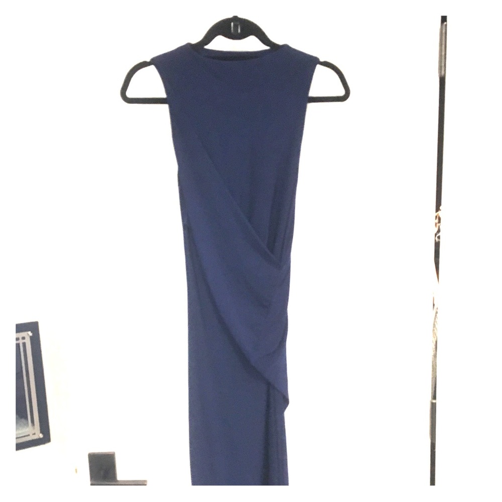 T BY ALEXANDER WANG TWIST JERSEY DRESS - SMALL